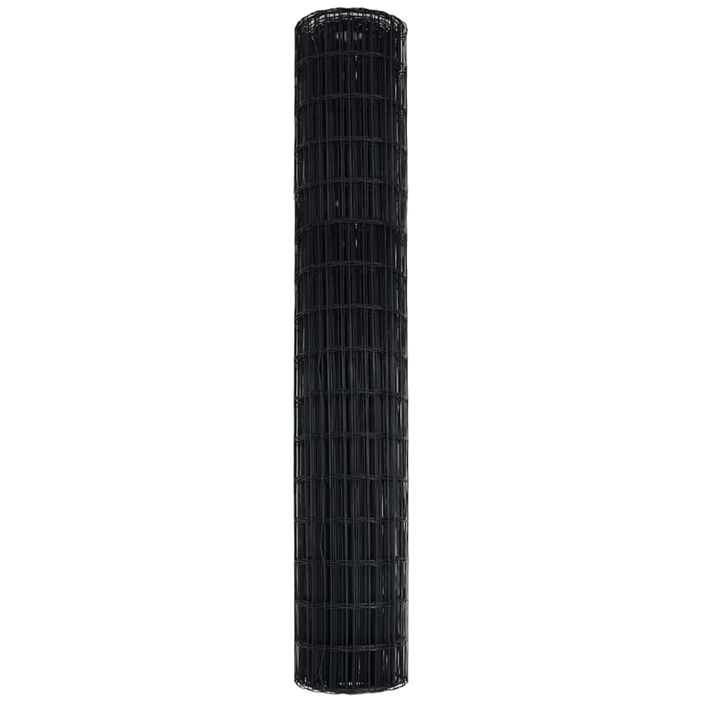 Eurozaun Grau 1.5 x 10 m PVC-beschichtetes Eisen
