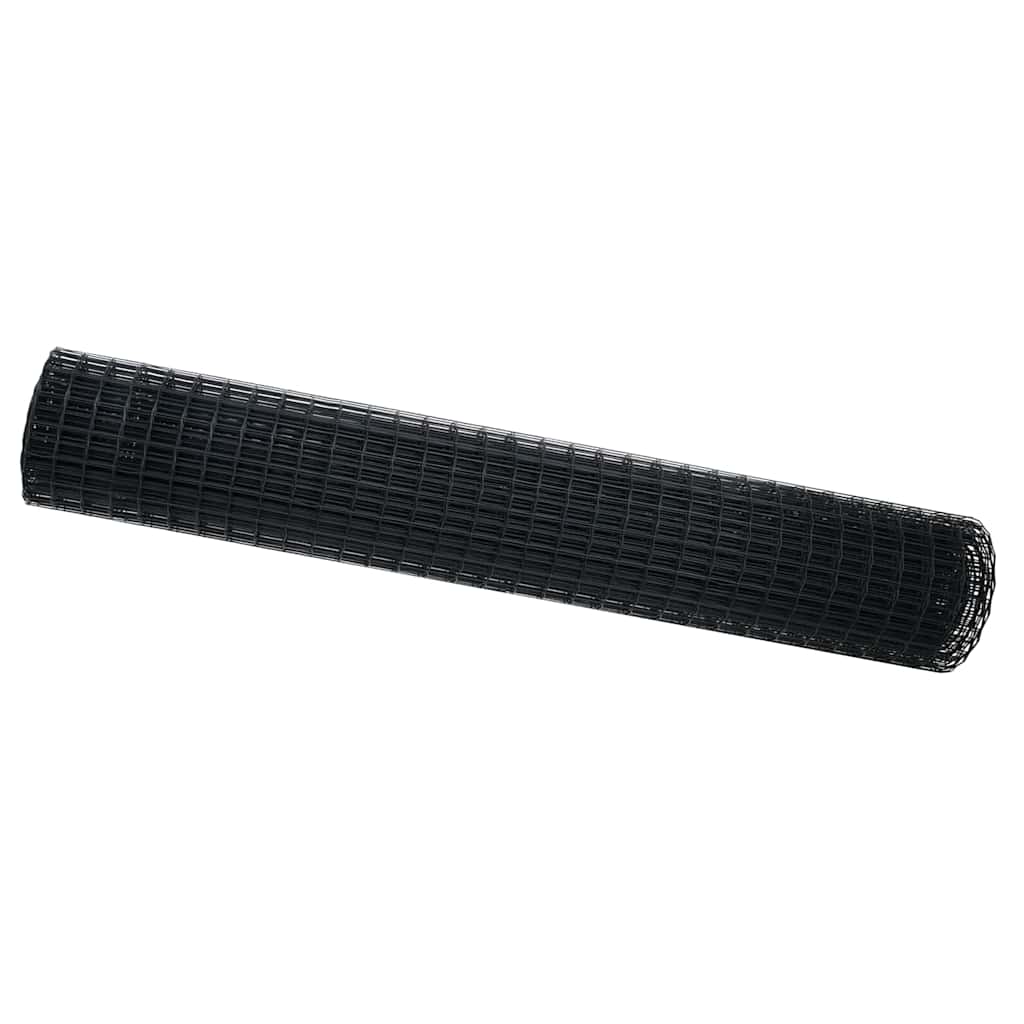 Eurozaun Grau 1.6 x 10 m PVC-beschichtetes Eisen