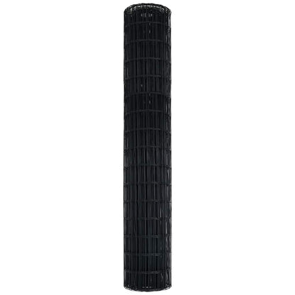 Eurozaun Grau 1.6 x 10 m PVC-beschichtetes Eisen