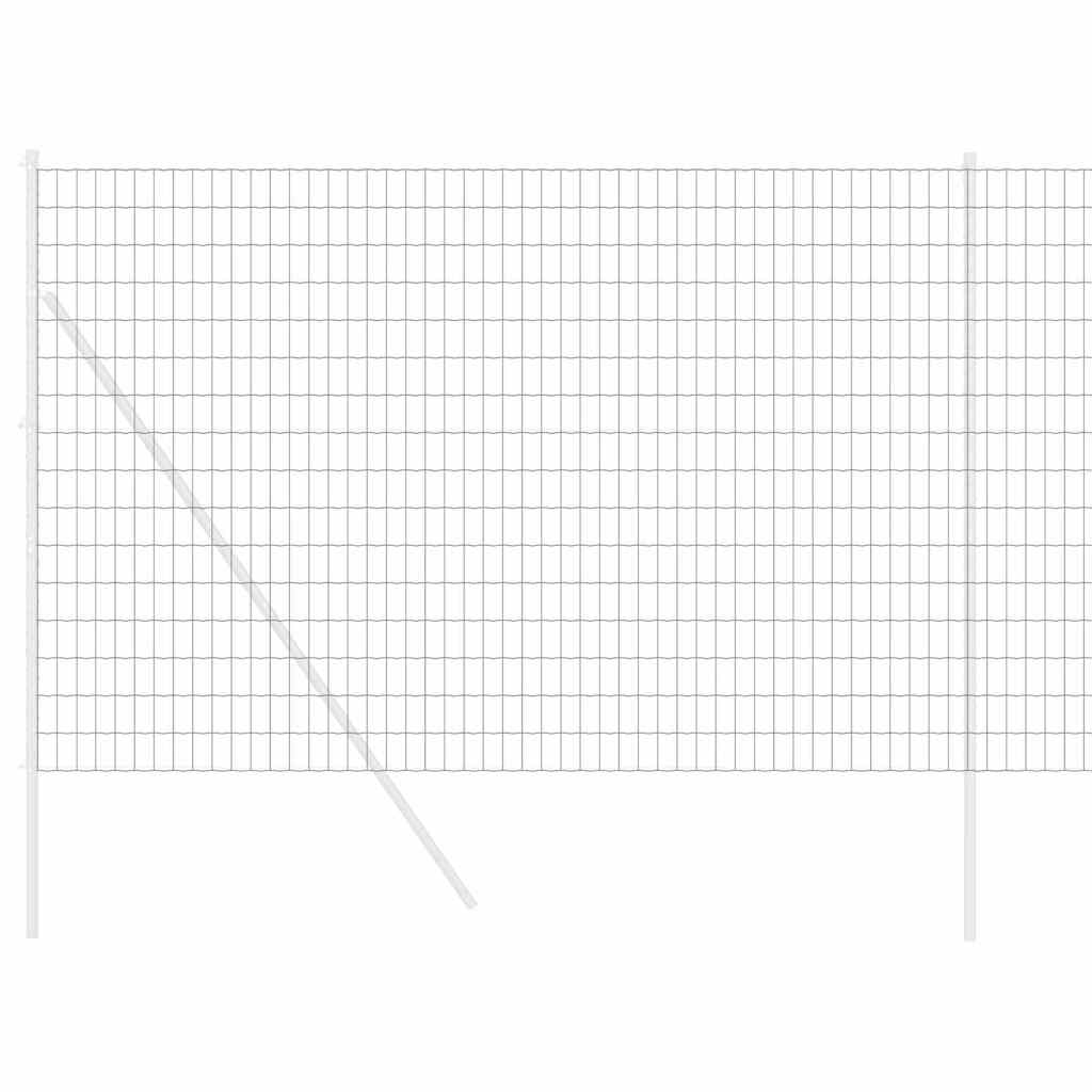 Eurozaun Grau 1.6 x 10 m PVC-beschichtetes Eisen