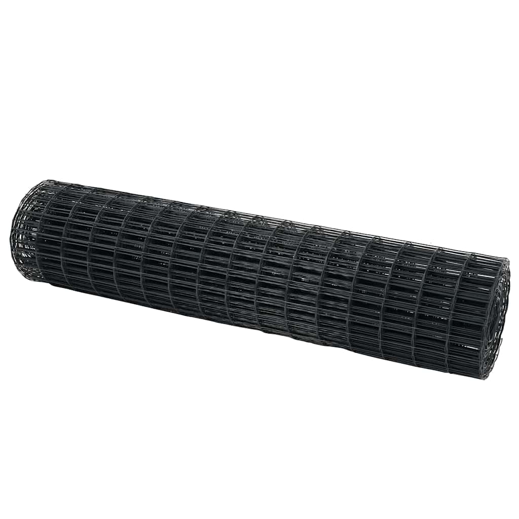 Eurozaun Grau 1.4 x 10 m PVC-beschichtetes Eisen