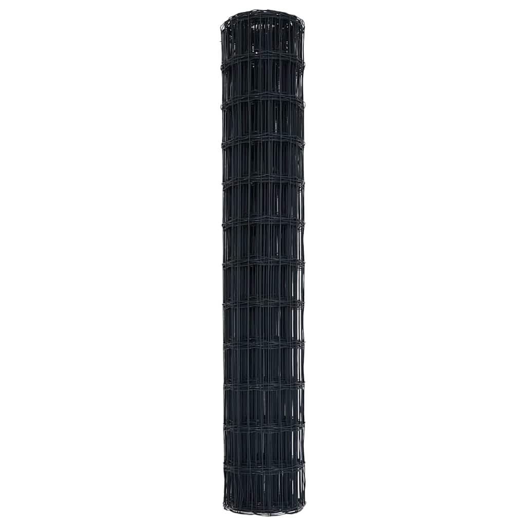 Eurozaun Grau 1.4 x 10 m PVC-beschichtetes Eisen