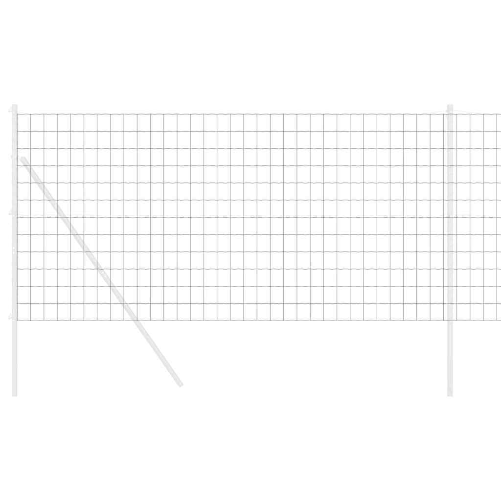 Eurozaun Grau 1.4 x 10 m PVC-beschichtetes Eisen