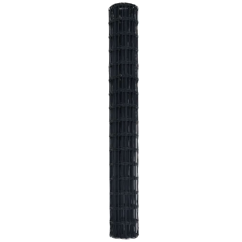 Eurozaun Grau 1.5 x 10 m PVC-beschichtetes Eisen