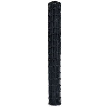 Eurozaun Grau 1.5 x 10 m PVC-beschichtetes Eisen