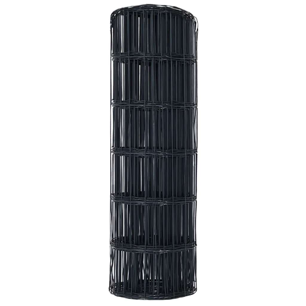 Eurozaun Grau 0,4 x 10 m PVC-beschichtetes Eisen