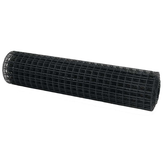 Eurozaun Grau 1.4 x 10 m PVC-beschichtetes Eisen