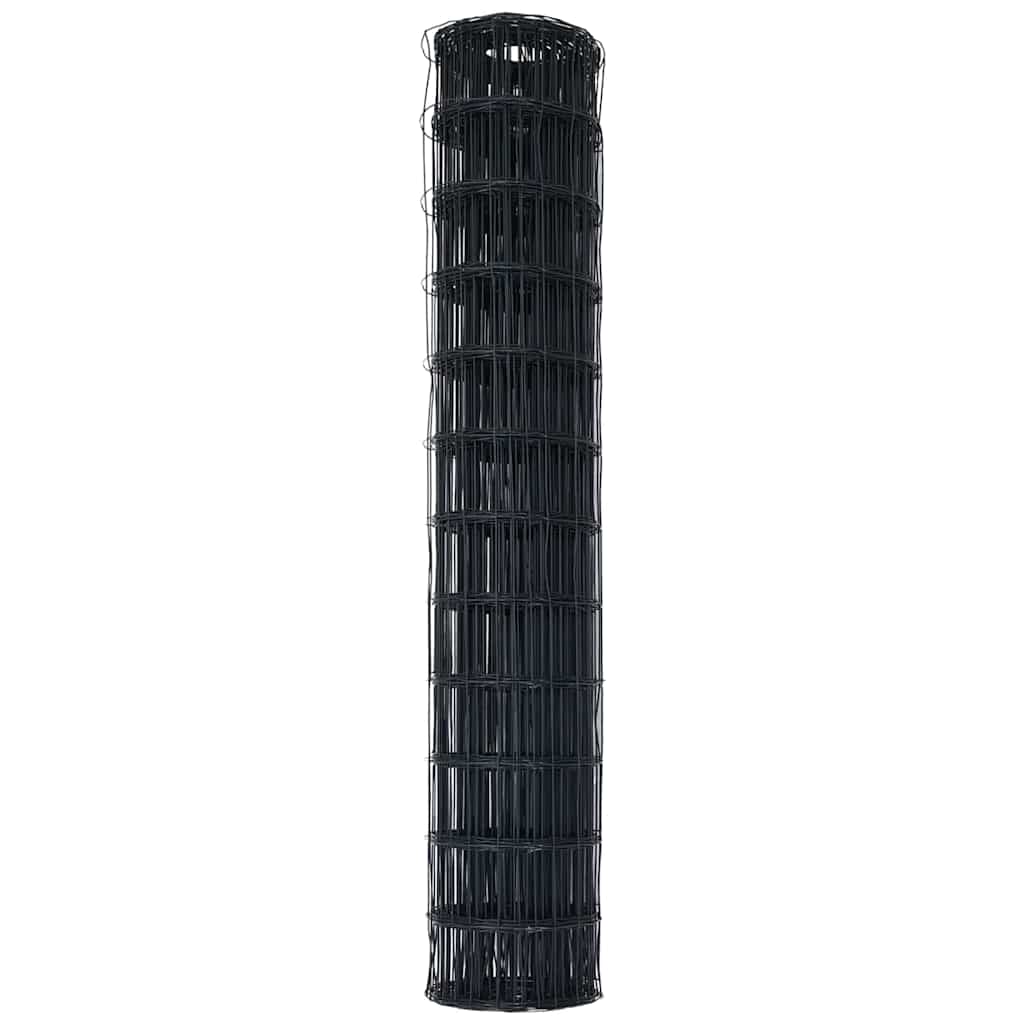 Eurozaun Grau 1.4 x 10 m PVC-beschichtetes Eisen