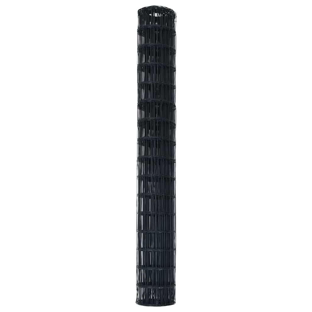 Eurozaun Grau 1.6 x 10 m PVC-beschichtetes Eisen