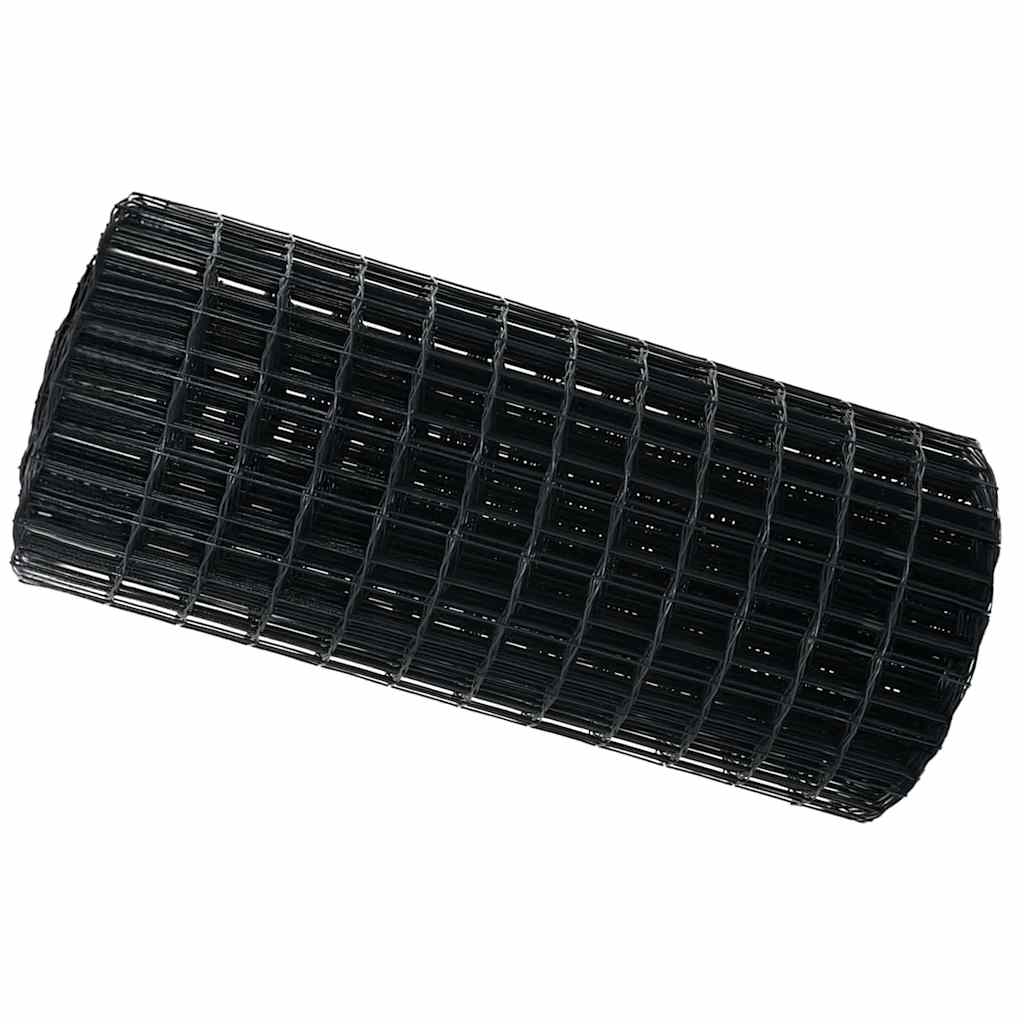 Eurozaun Grau 0,6 x 25 m PVC-beschichtetes Eisen