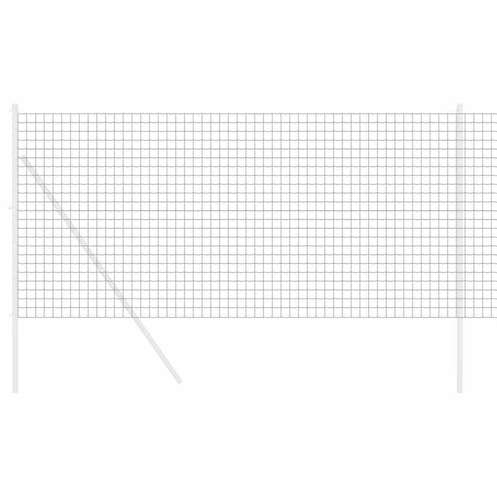 Eurozaun Grau 1 x 25 m PVC-beschichtetes Eisen