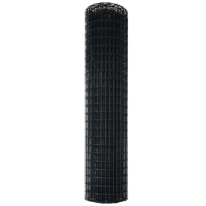Eurozaun Grau 1 x 25 m PVC-beschichtetes Eisen