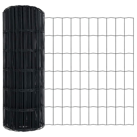 Eurozaun Grau 0.8 x 25 m PVC-beschichtetes Eisen
