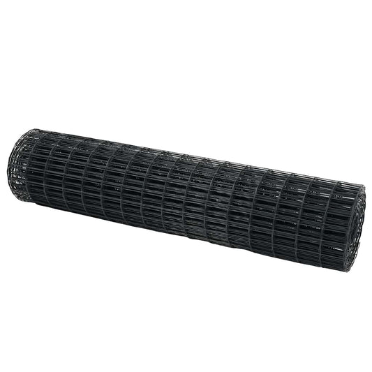 Eurozaun Grau 1 x 25 m PVC-beschichtetes Eisen
