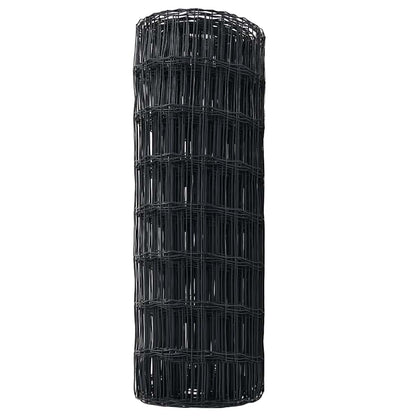 Eurozaun Grau 0,6 x 10 m PVC-beschichtetes Eisen