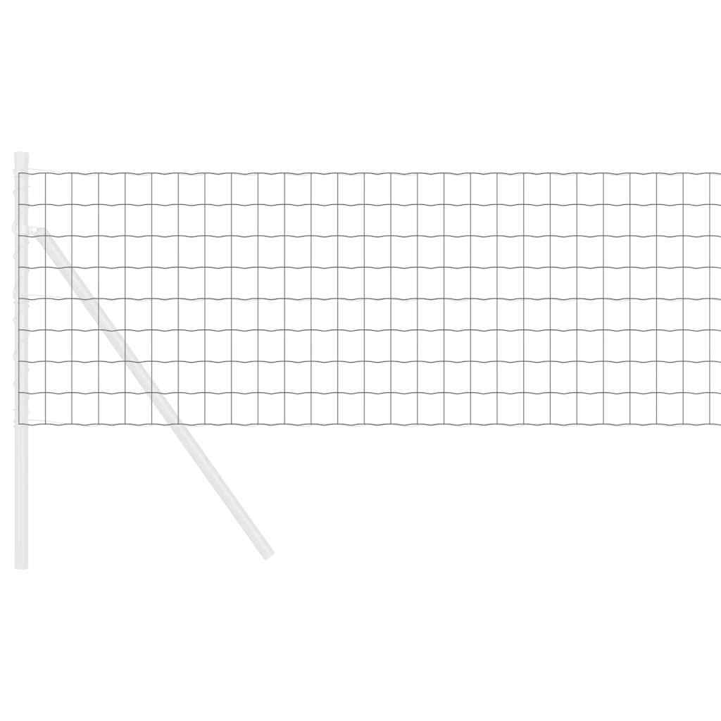 Eurozaun Grau 0,6 x 10 m PVC-beschichtetes Eisen