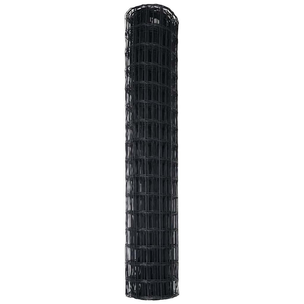 Eurozaun Grau 1.4 x 10 m PVC-beschichtetes Eisen