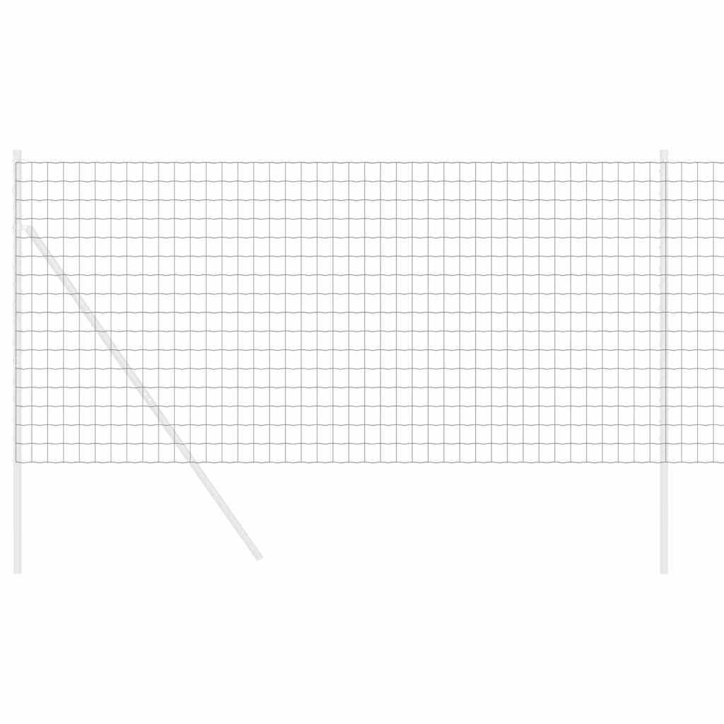 Eurozaun Grau 1.4 x 10 m PVC-beschichtetes Eisen