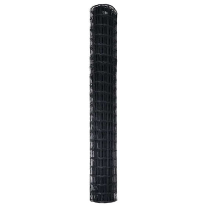 Eurozaun Schwarz 1.6 x 10 m PVC-beschichtetes Eisen