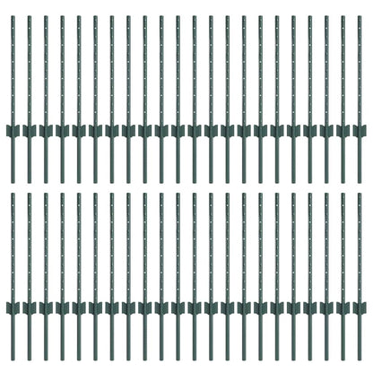 Grün Zaunpfosten 44 pcs Grün Metall