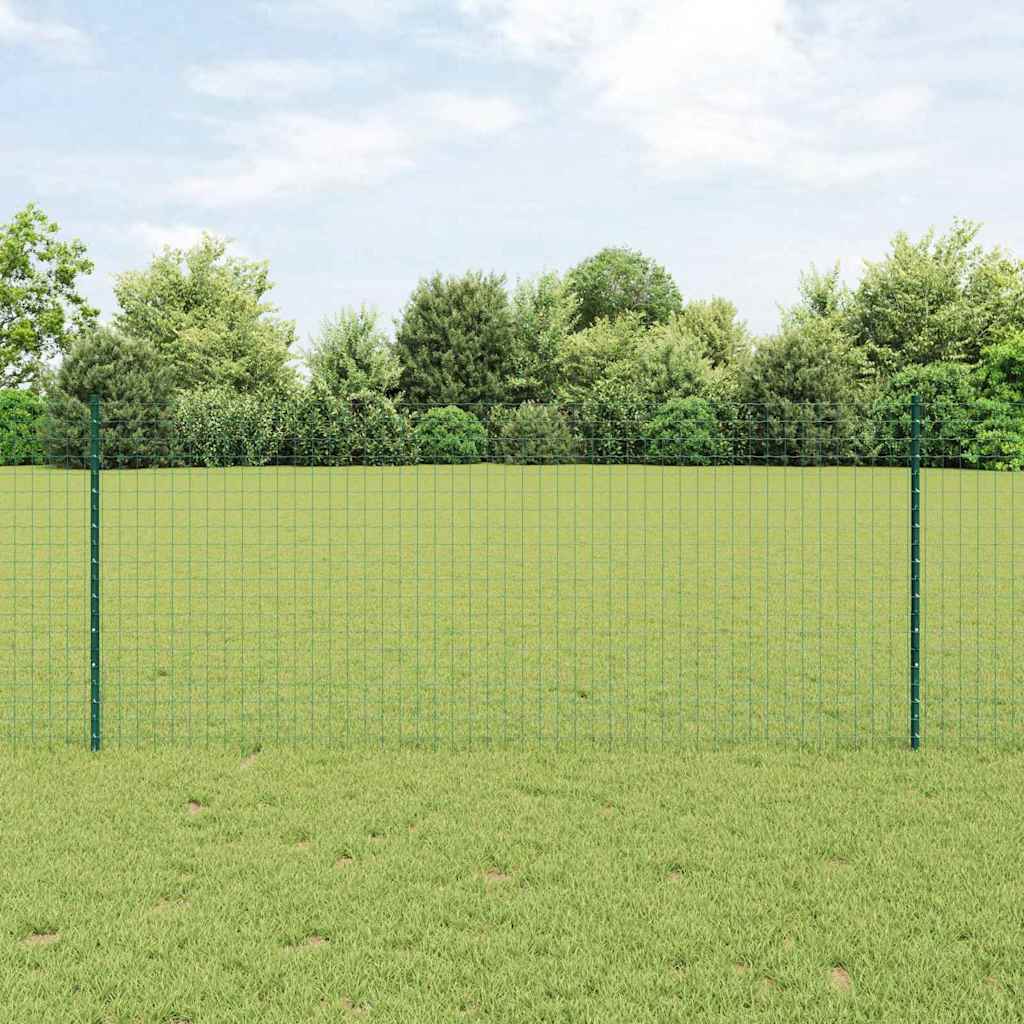 Zaunpfosten Silber 22 pcs Grün Metall