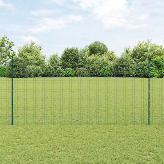 Zaunpfosten Silber 22 pcs Grün Metall