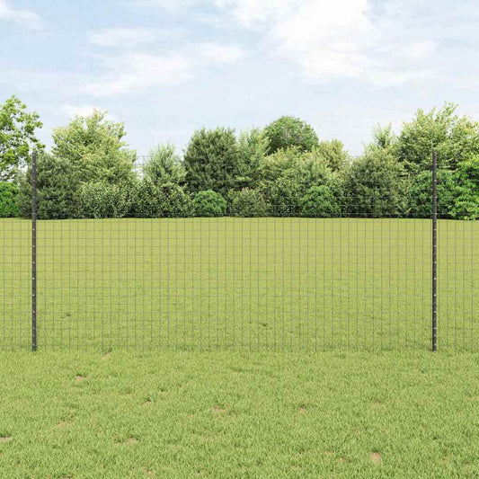 Zaunpfosten Other 44 pcs Grau Pulverbeschichteter Stahl