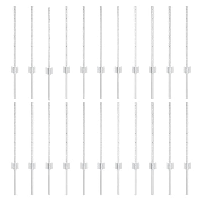 Zaunpfosten 22 pcs Silber Verzinkter Stahl