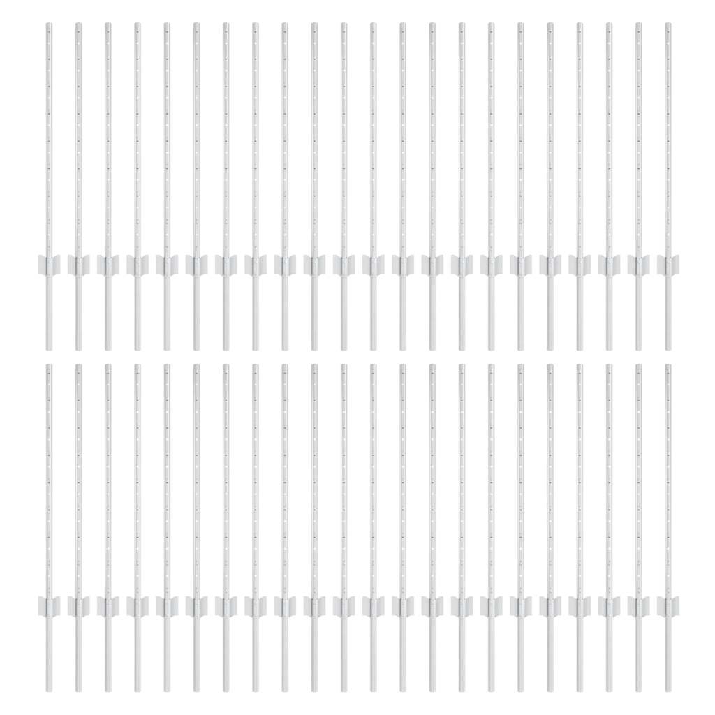 Grün Zaunpfosten 44 pcs Silber Verzinkter Stahl