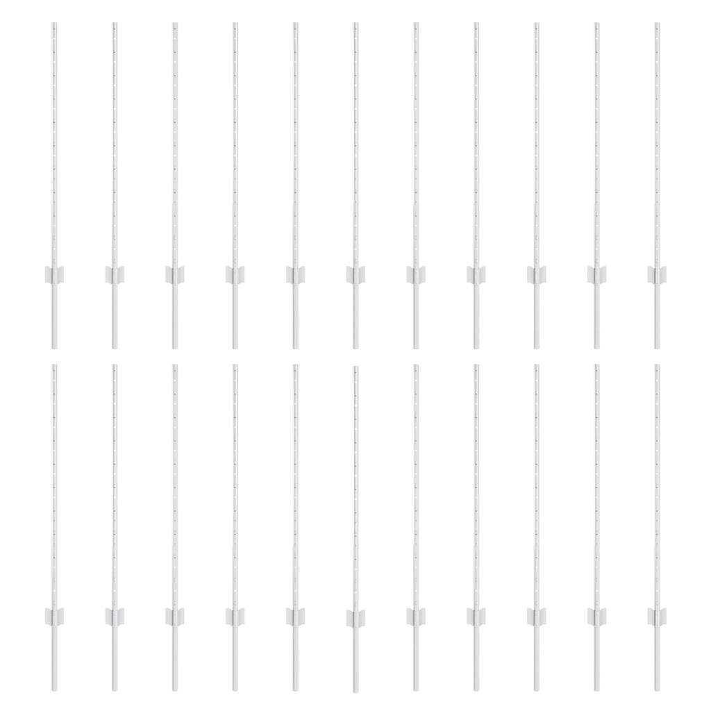 Zaunpfosten 44 pcs Silber Feuerverzinkter Stahl