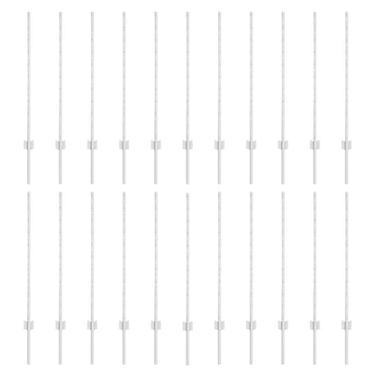 Zaunpfosten 44 pcs Silber Feuerverzinkter Stahl