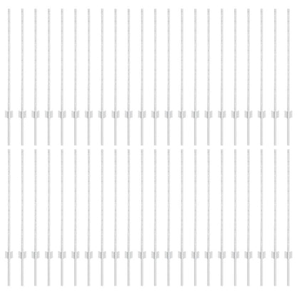 Zaunpfosten 44 pcs Silber Verzinkter Stahl