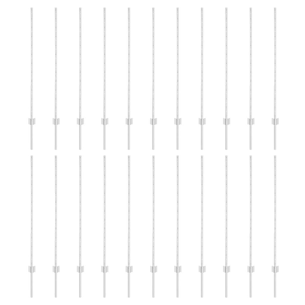 Zaunpfosten 44 pcs Silber Verzinkter Stahl