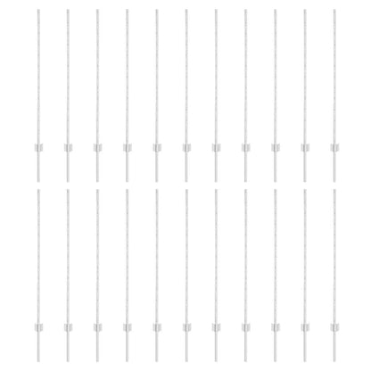 Zaunpfosten 44 pcs Silber Verzinkter Stahl