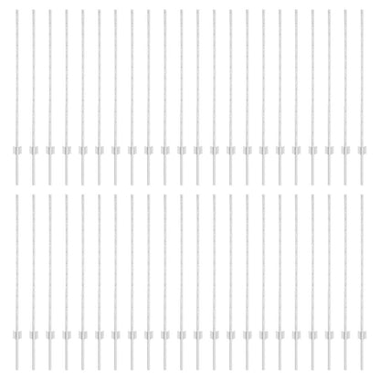 Zaunpfosten Silber 44 pcs Silber Verzinkter Stahl