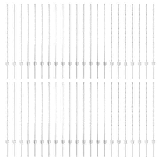 Zaunpfosten Silber 44 pcs Silber Verzinkter Stahl