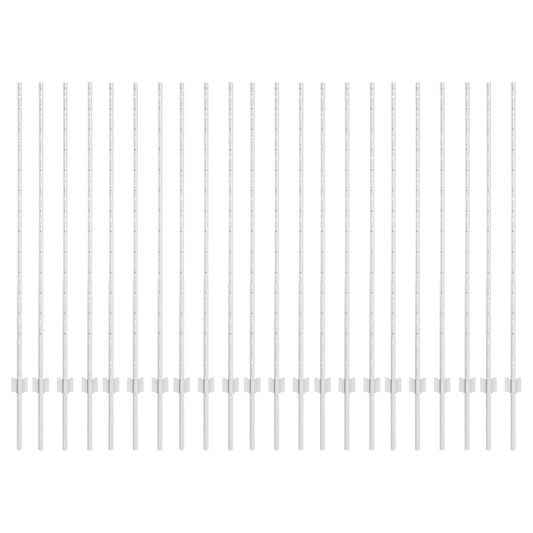 Zaunpfosten 44 pcs Silber Verzinkter Stahl