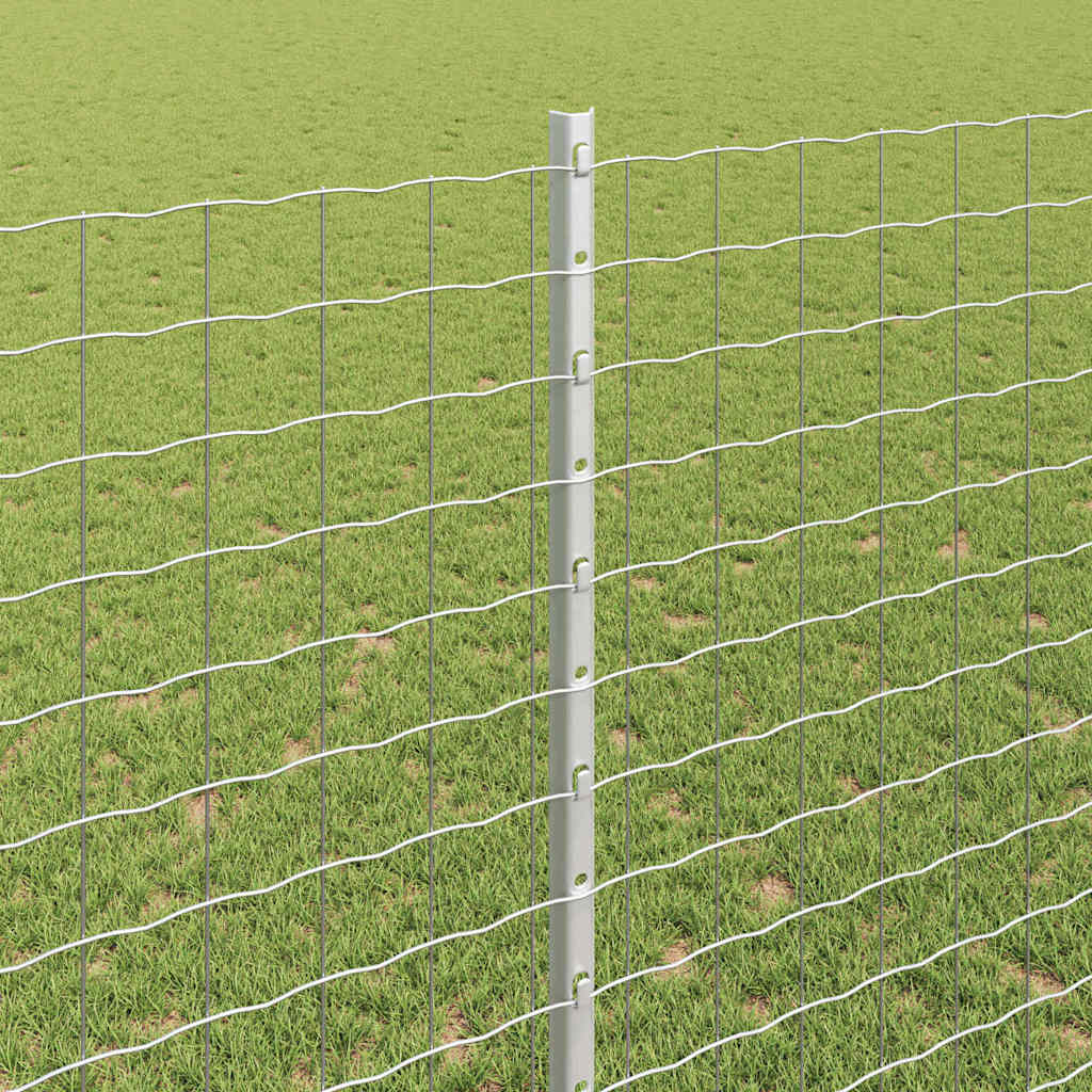 Zaunpfosten 88 pcs Silber 180 cm Stahl
