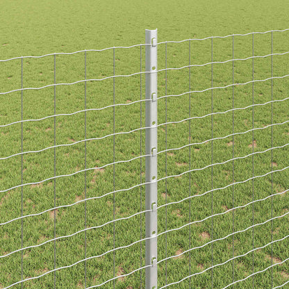 Zaunpfosten 88 pcs Silber 180 cm Stahl