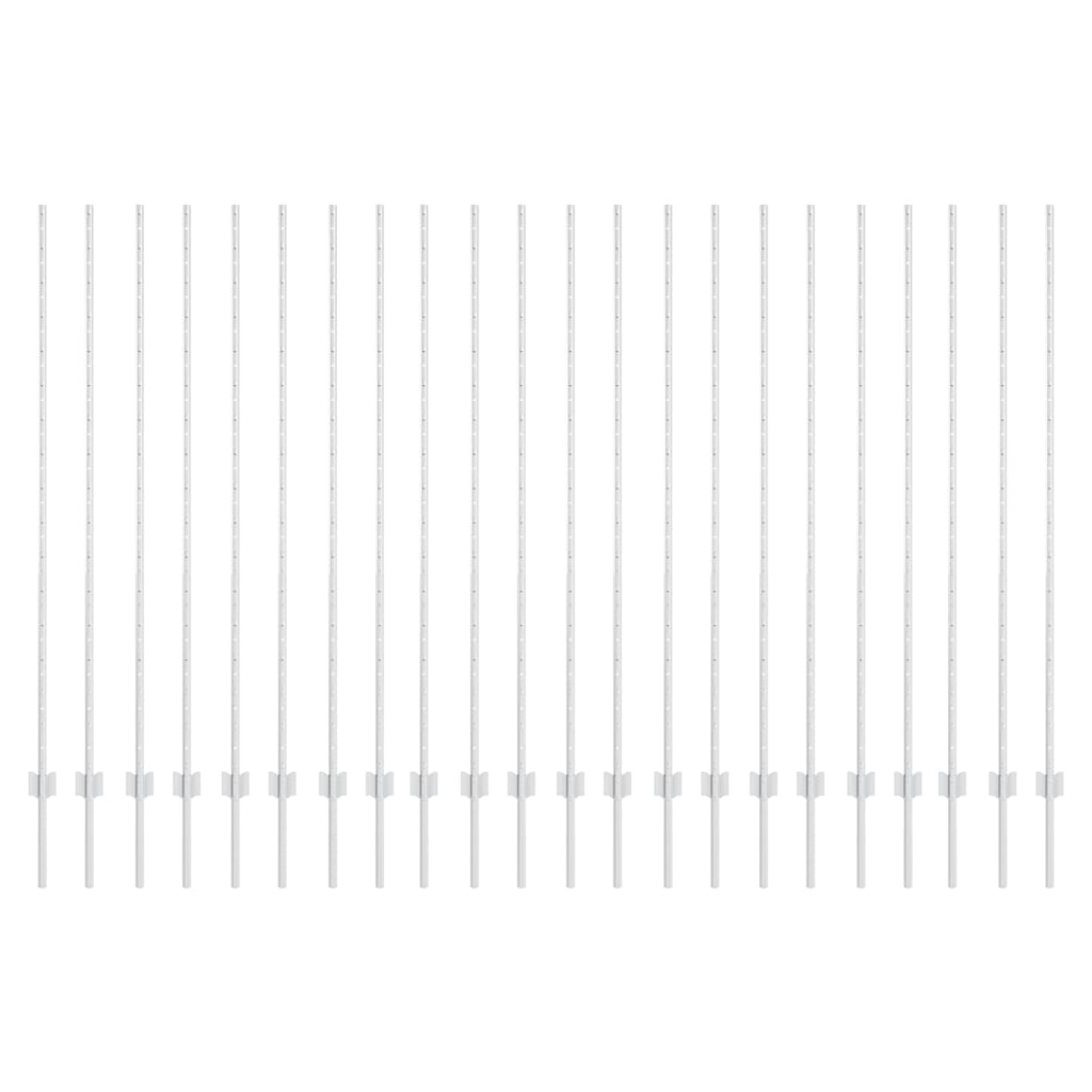 Zaunpfosten 44 pcs Silber Verzinkter Stahl