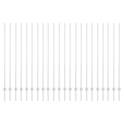 Zaunpfosten 44 pcs Silber Verzinkter Stahl