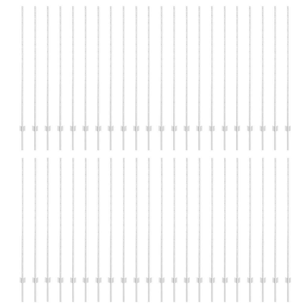 Grün Zaunpfosten 44 pcs Silber Verzinkter Stahl
