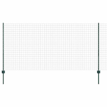 Zaun mit Pfosten Grün 1.2 x 10 m Stahl