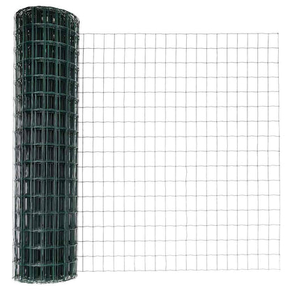 Zaun mit Pfosten Grün 1.2 x 10 m Stahl