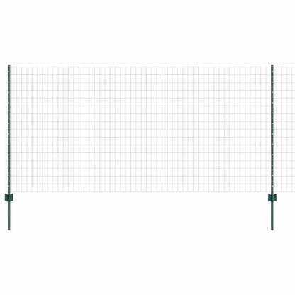 Zaun mit Pfosten Grün 1.2 x 25 m Stahl