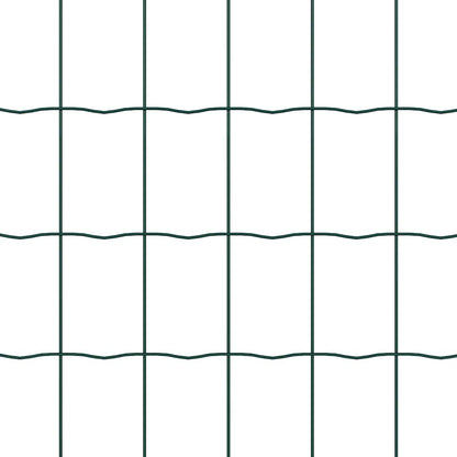 Zaun mit Pfosten Grün 1.2 x 25 m Stahl
