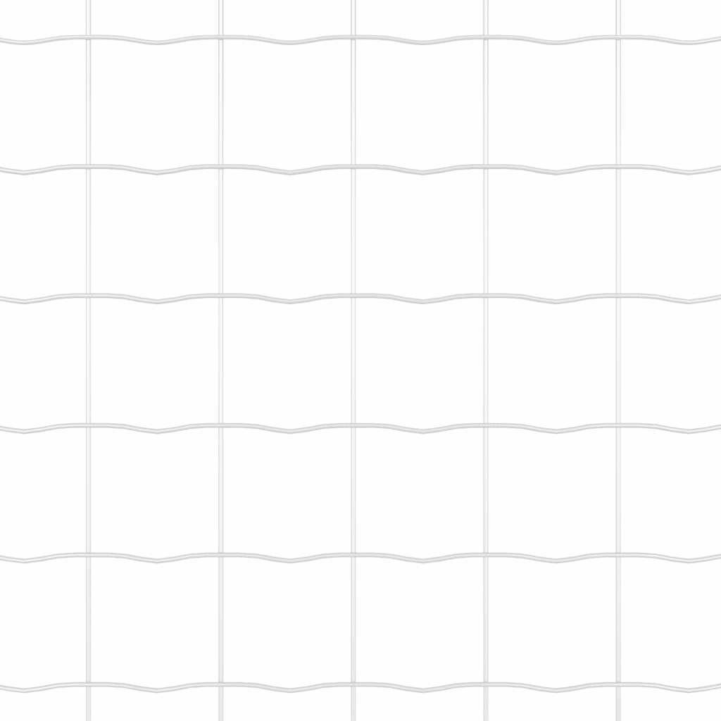 Zaun mit Pfosten Silber 0.8 x 25 m Stahl