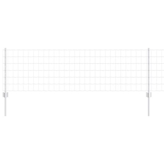 Zaun und Pfosten Silber 0,6 x 50 m Stahl