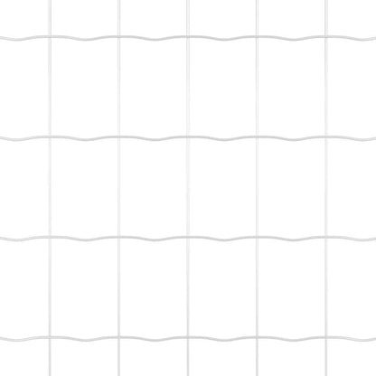 Zaun mit Pfosten Silber 0.6 x 50 m Stahl