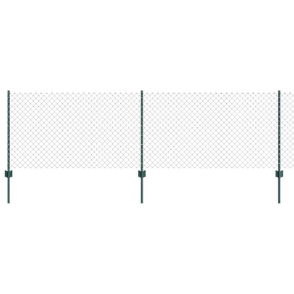Zaun und Pfosten Grün 0,8 x 10 m Stahl